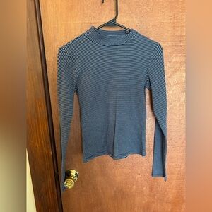 Classic Navy Striped Long Sleeve Top